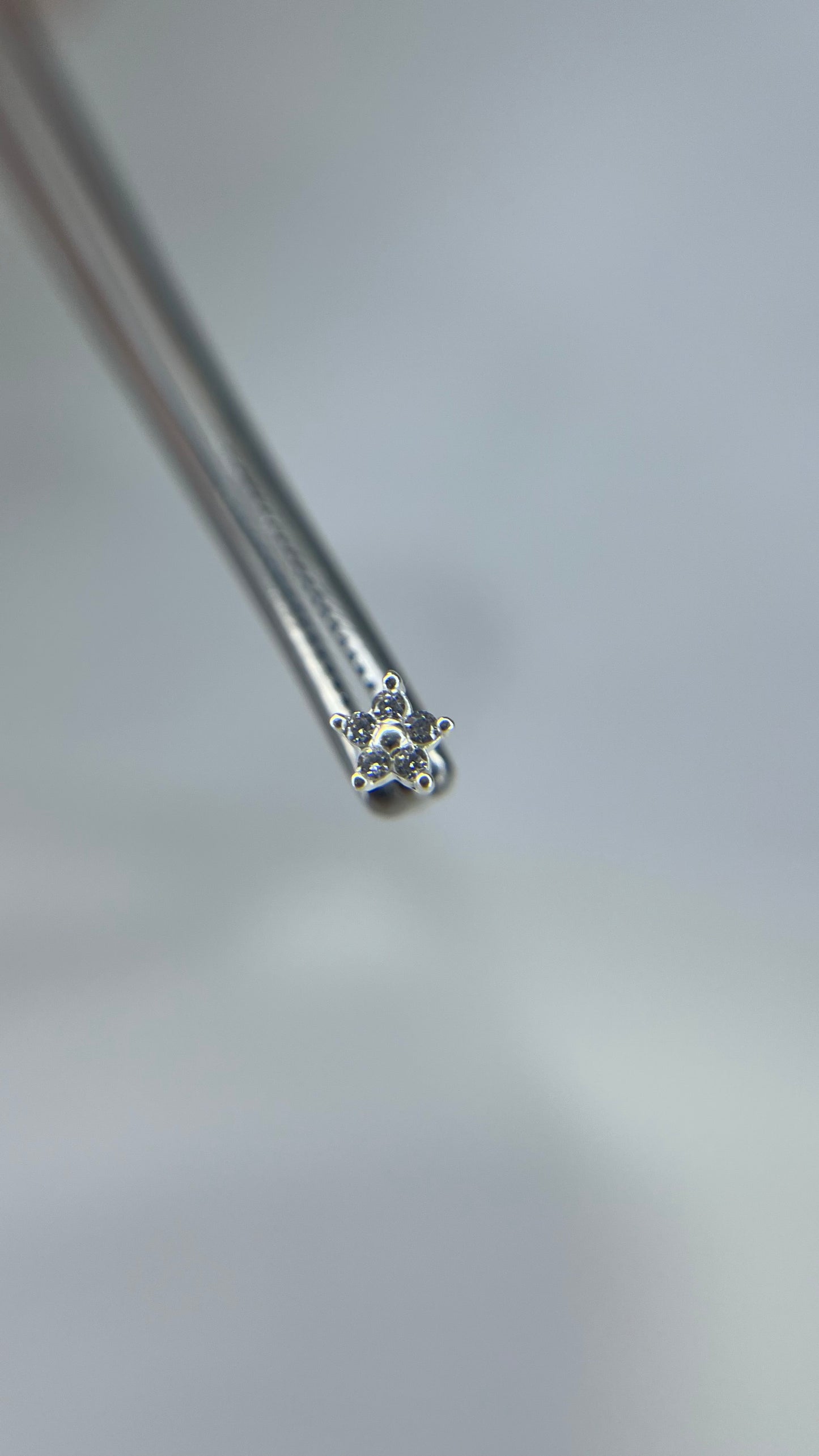 Microbell estrelinha prata 925